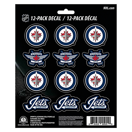 Fanmats Winnipeg Jets Mini Decals, 12-Pack