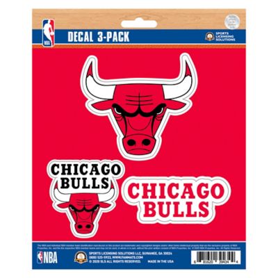 Fanmats Chicago Bulls Decals, 3-Pack