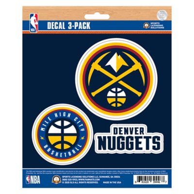 Fanmats Denver Nuggets Decals, 3-Pack