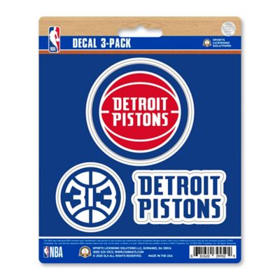 Fanmats Detroit Pistons Decals, 3-Pack