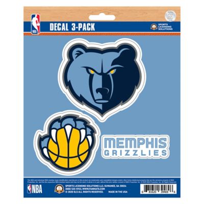 Fanmats Memphis Grizzlies Decals, 3-Pack