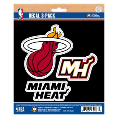 Fanmats Miami Heat Decals, 3-Pack