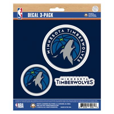 Fanmats Minnesota Timberwolves Decals, 3-Pack