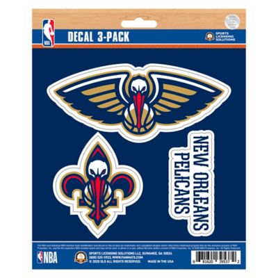 Fanmats New Orleans Pelicans Decals, 3-Pack