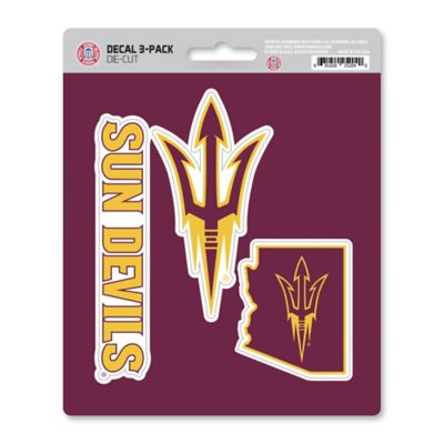 Fanmats Arizona State Sun Devils Decals, 3-Pack