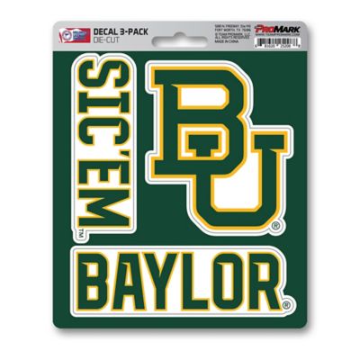 Fanmats Baylor Bears Decals, 3-Pack