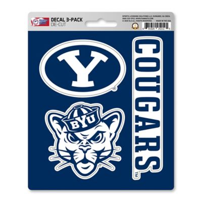 Fanmats BYU Cougars Decals, 3-Pack
