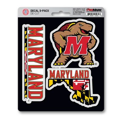 Fanmats Maryland Terrapins Decals, 3-Pack