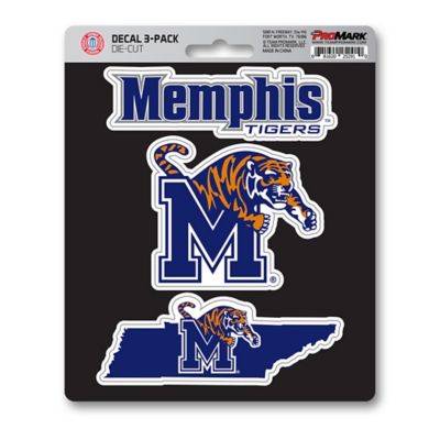 Fanmats Memphis Tigers Decals, 3-Pack
