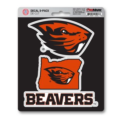 Fanmats Oregon State Beavers Decals, 3-Pack