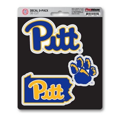Fanmats Pitt Panthers Decals, 3-Pack
