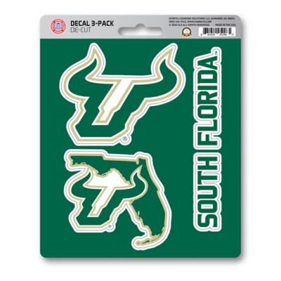 Fanmats South Florida Bulls Decals, 3-Pack