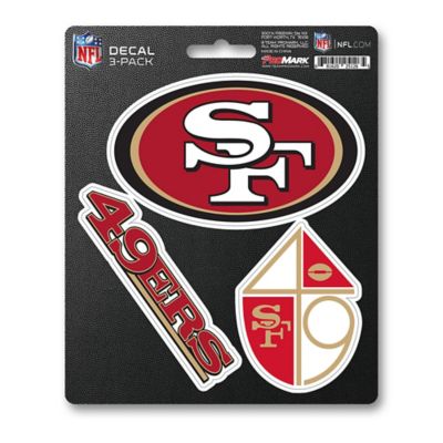 Fanmats San Francisco 49ers Decals, 3-Pack