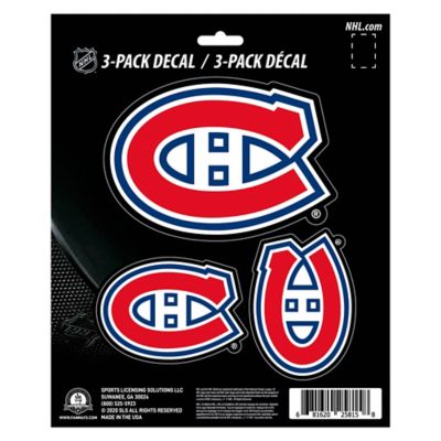 Fanmats Montreal Canadiens Decals, 3-Pack