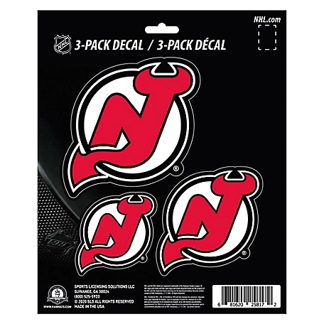 Fanmats New Jersey Devils Decals, 3-Pack