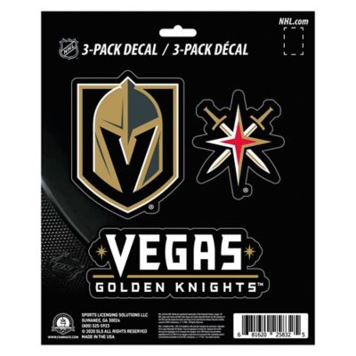 Fanmats Las Vegas Golden Knights Decals, 3-Pack