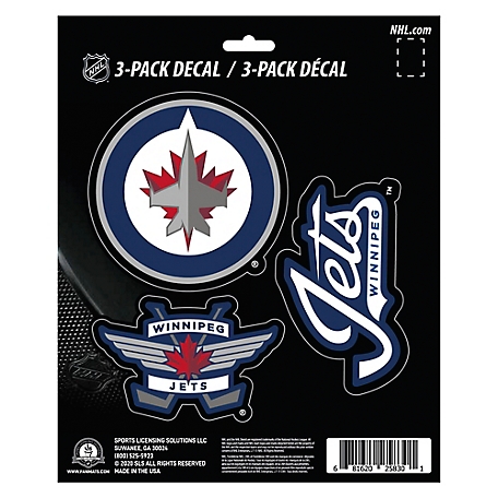 Fanmats Winnipeg Jets Decals, 3-Pack