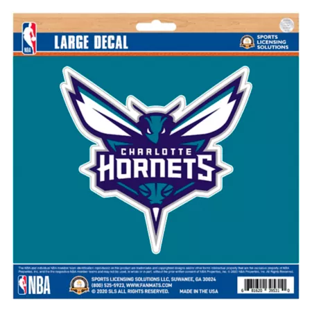 Fanmats Charlotte Hornets Sticker Large Vehicle Emblems & Decals