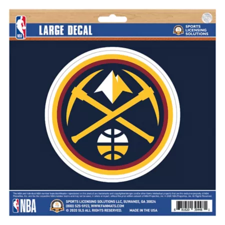 Fanmats Denver Nuggets Sticker Large Vehicle Emblems & Decals