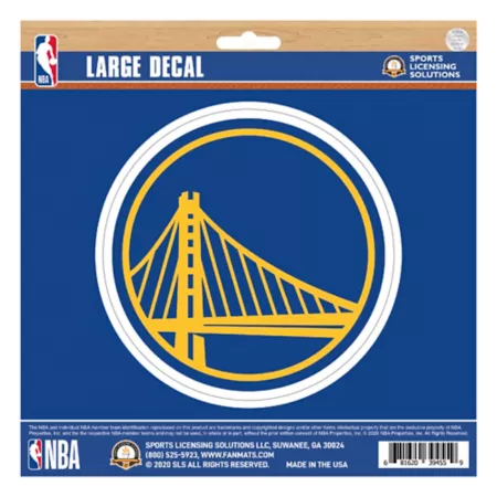 Fanmats Golden State Warriors Sticker Large Vehicle Emblems & Decals