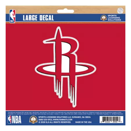 Fanmats Houston Rockets Sticker Large Vehicle Emblems & Decals