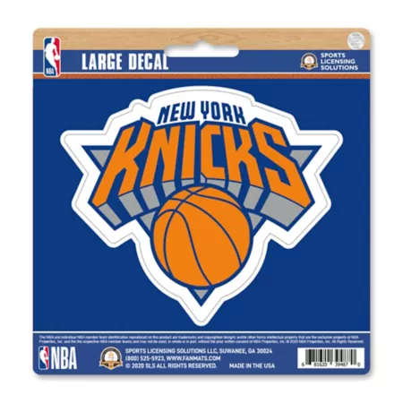 Fanmats New York Knicks Sticker Large Vehicle Emblems & Decals