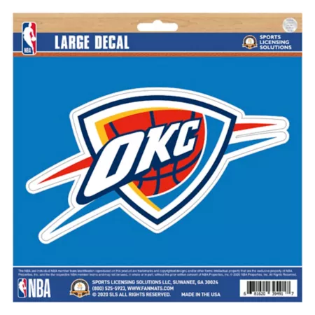 Fanmats Oklahoma City Thunder Sticker Large Vehicle Emblems & Decals