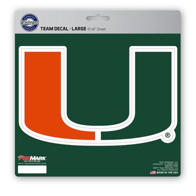 Fanmats Miami Hurricanes Decal, Large