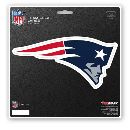 Fanmats New England Patriots Sticker Large Vehicle Emblems & Decals