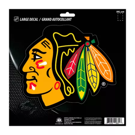 Fanmats Chicago Blackhawks Sticker Large Vehicle Emblems & Decals