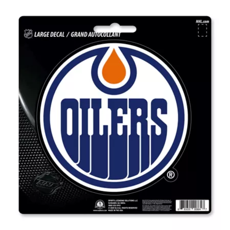 Fanmats Edmonton Oilers Sticker Large Vehicle Emblems & Decals