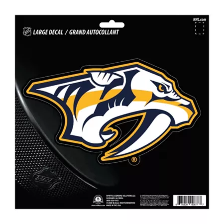 Fanmats Nashville Predators Sticker Large Vehicle Emblems & Decals