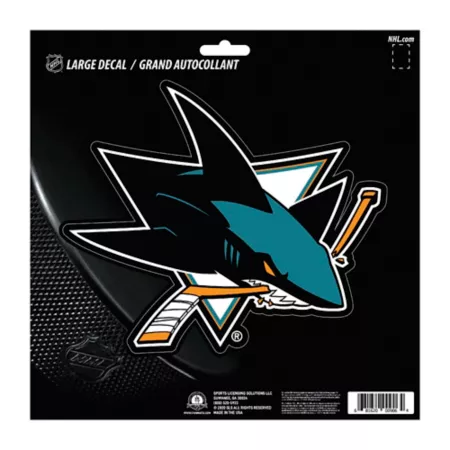 Fanmats San Jose Sharks Sticker Large Vehicle Emblems & Decals