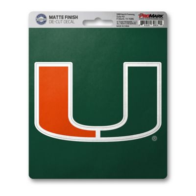 Fanmats Miami Hurricanes Matte Decal