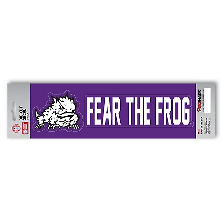 Fanmats TCU Horned Frogs Team Slogan Decal