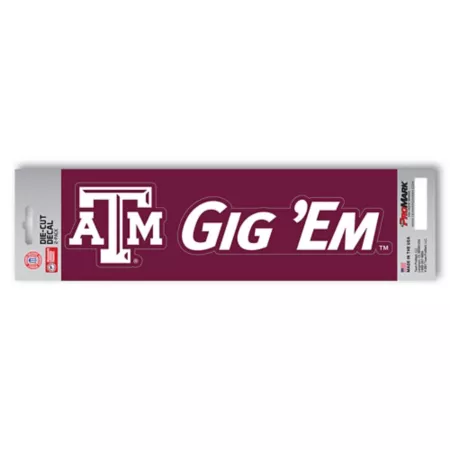 Fanmats Texas A&M Aggies Team Slogan Decal Vehicle Emblems & Decals