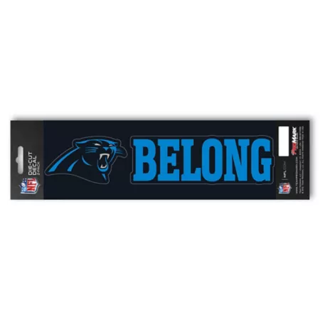 Fanmats Carolina Panthers Team Slogan Sticker Vehicle Emblems & Decals