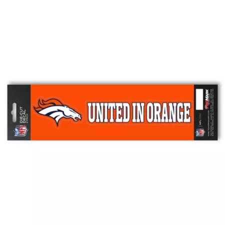 Fanmats Denver Broncos Team Slogan Decal Vehicle Emblems & Decals