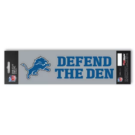 Fanmats Detroit Lions Team Slogan Sticker Vehicle Emblems & Decals