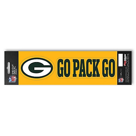 Fanmats Green Bay Packers Team Slogan Decal