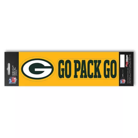 Fanmats Green Bay Packers Team Slogan Sticker Vehicle Emblems & Decals