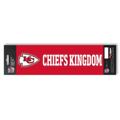 Fanmats Kansas City Chiefs Team Slogan Decal