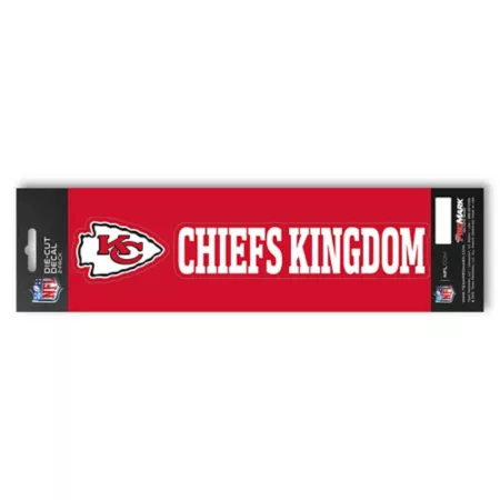 Fanmats Kansas City Chiefs Team Slogan Sticker Vehicle Emblems & Decals