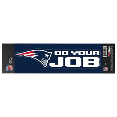 Fanmats New England Patriots Team Slogan Decal, 61364