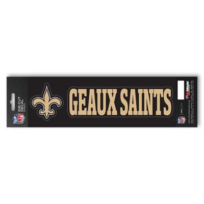 Fanmats New Orleans Saints Team Slogan Decal