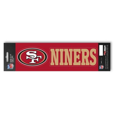 Fanmats San Francisco 49ers Team Slogan Decal