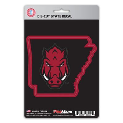 Fanmats Arkansas Razorbacks State Shaped Decal