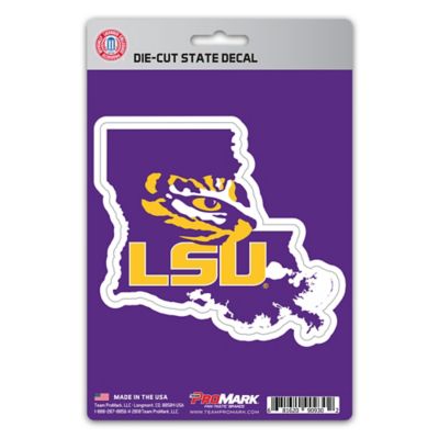 Fanmats LSU Tigers State Shaped Decal