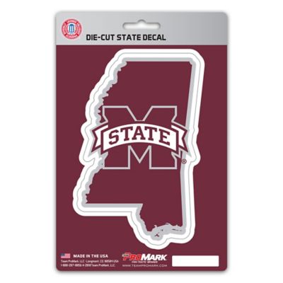 Fanmats Mississippi State Bulldogs State Shaped Decal
