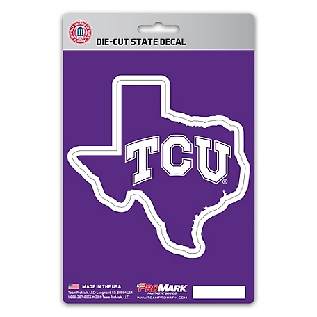 Fanmats TCU Horned Frogs State Shaped Decal